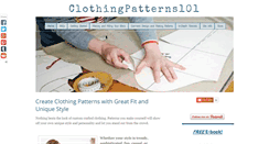 Desktop Screenshot of clothingpatterns101.com